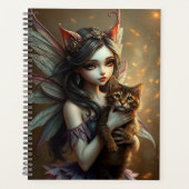 Schönes Cat Fairy-Portrait Planer (Vorderseite)