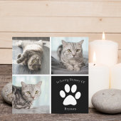 Schönes Cat Memorial Custom Pet Foto Keepake Karte