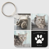 Schönes Cat Memorial Custom Pet Foto Keepake Schlüsselanhänger (Vorderseite)