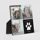 Schönes Cat Memorial Custom Pet Keepake Foto Fotoplatte (Vorderseite)