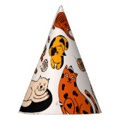 Schönes Cats Muster Partyhütchen (Links)