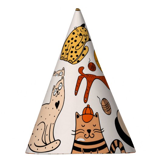 Schönes Cats Muster Partyhütchen (Rechts)