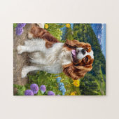 Schönes Cavalier King Charles spaniel Puzzle (Horizontal)