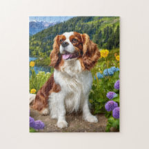 Schönes Cavalier King Charles spaniel Puzzle