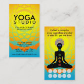 schönes chakras Yoga-Loyalitätsprogramm Treuekarte (Vorne/Hinten)