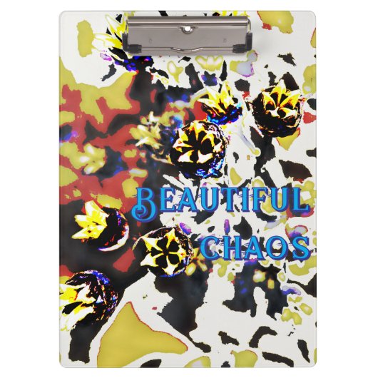 Schönes Chaos Klemmbrett (Vorderseite)