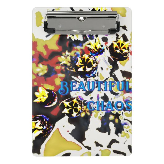 Schönes Chaos Mini Klemmbrett (Vorderseite)