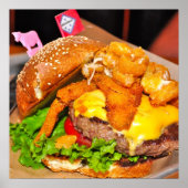Schönes Cheeseburger Poster (Vorne)