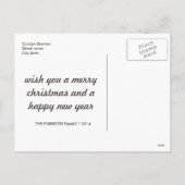 Schönes Chic Baby Foto Frohe Weihnachten (Rückseite)