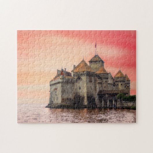 Schönes Chillon Castle Puzzle (Horizontal)