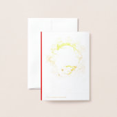 Schönes chinesisches OX Neujahr 2021 Luxus VGC Folienkarte (Rückseite mit Umschlag)