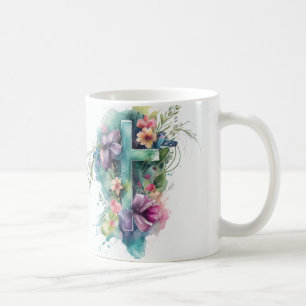 Schönes Christliches Osterkreuz Kaffeetasse