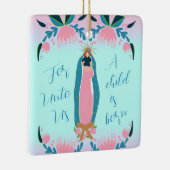 Schönes Christliches Weihnachtskind Jesus Keramikornament (Rechts)