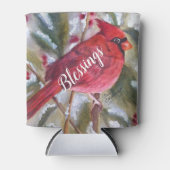 SCHÖNES CHRISTMAS RED KARDINAL BIRD PARTY DOSENKÜHLER (Vorderseite)