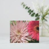 schönes Chrysanthemum Postkarte (Stehend Vorderseite)