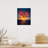 Schönes Cloud Heart Poster (Küche)