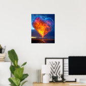 Schönes Cloud Heart Poster (Heimbüro)