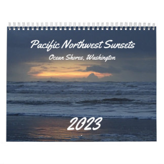 Schönes Coastal Washington Ocean Sunset Foto Kalender