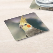 Schönes Cockatiel Untersetzer Set (angewinkelt)