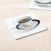 Schönes Coffee Cup und Saucer Untersetzer Set (angewinkelt)