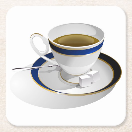 Schönes Coffee Cup und Saucer Untersetzer Set (Vorderseite)