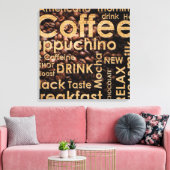 Schönes Coffee Espresso Design Leinwanddruck (Insitu (Wohnzimmer))