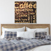 Schönes Coffee Espresso Design Leinwanddruck (Insitu (Schlafzimmer))