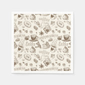 Schönes Coffee Espresso Design Serviette (Vorderseite)