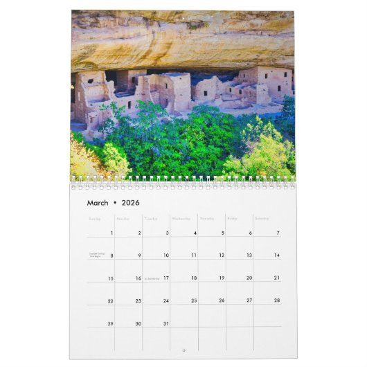 Schönes Colorado Kalender (Mär 2026)
