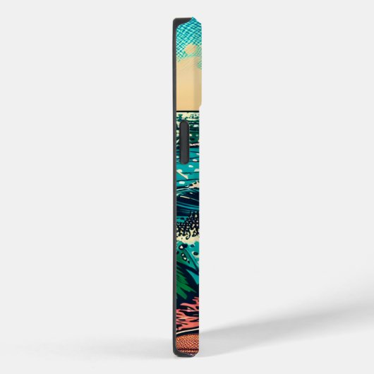 Schönes Comic Pop Art Style Beach Szene Case-Mate iPhone Hülle (Rückseite / Rechts)