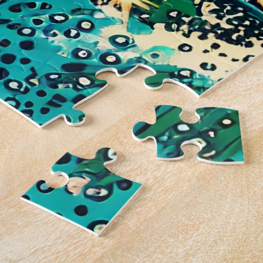 Schönes Comic Pop Art Style Beach Szene Puzzle (Seite)