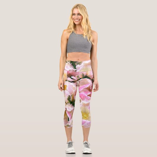 Schönes cooles, mädchenhaftes Design Capri Leggings (Vorderseite)