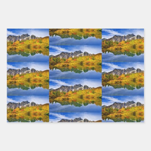 Schönes Country Lake Foto Muster Geschenkpapier Set (Vorderseite)