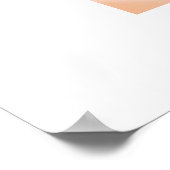 Schönes Creme Rose Poster (Ecke)