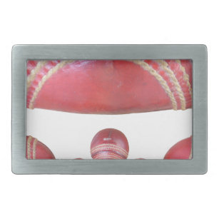 Schönes Cricket Ball Art Design Rechteckige Gürtelschnalle
