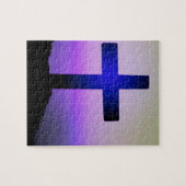 Schönes Cross Lila Sky Puzzle (Horizontal)
