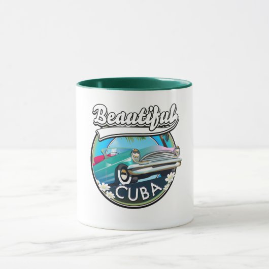 Schönes Cuba Retro Logo. Tasse (Zentrum)