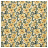 Schönes Daffodielgelb Nahtloses Muster Stoff (Muster)