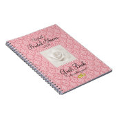 Schönes Damast-Brautparty-Gast-Buch - Notizblock (Rechte Seite)