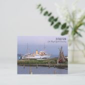 Schönes Dänemark, die Royal Yacht Postcard! Postkarte (Stehend Vorderseite)