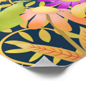 Schönes Day Blue Poster (Ecke)