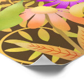 Schönes Day Brown Poster (Ecke)