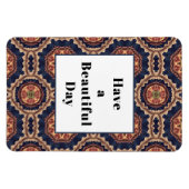 Schönes Day Extravagant Pattern Magnet (Horizontal)