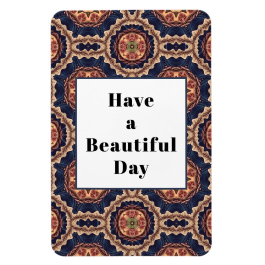 Schönes Day Extravagant Pattern Magnet (Vertikal)