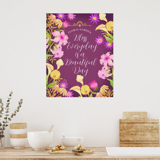 Schönes Day Magenta Poster (Küche)