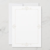 Schönes Day Olive Green Dankeskarte (Rückseite)