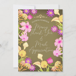 Schönes Day Olive Green Dankeskarte