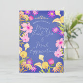 Schönes Day Violet Dankeskarte (Stehend Vorderseite)