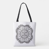 Schönes Deko-Quadrat-Gekritzel 2 Tasche (Rückseite)