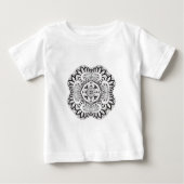 Schönes Deko-Quadrat-Gekritzel Baby T-shirt (Vorderseite)